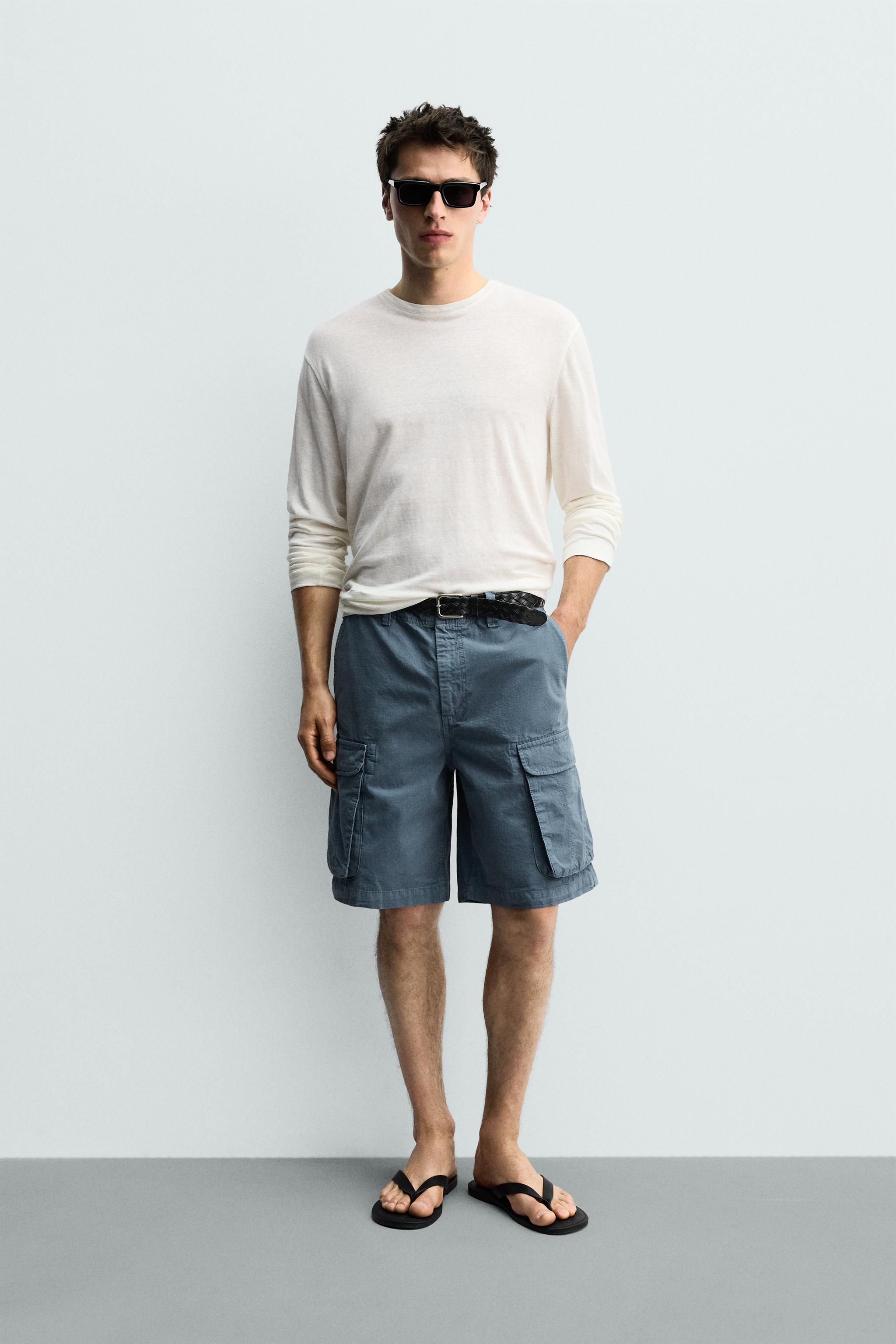 RELAXED FIT CARGO SHORTS